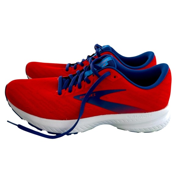Brooks Launch 7 Men’s Size 10.5 Running Shoes | Red Blue | New Without Box - Picture 1 of 5